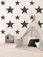 Style Sisters Black Double Star 10M Wallpaper - Image 1 of 3