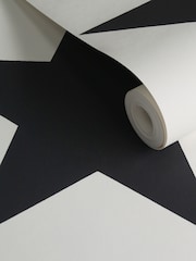 Style Sisters Black Double Star 10M Wallpaper - Image 3 of 3