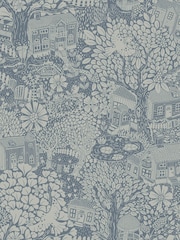 Galerie Blue Sommarang 2 Woodland 10M Wallpaper - Image 2 of 2