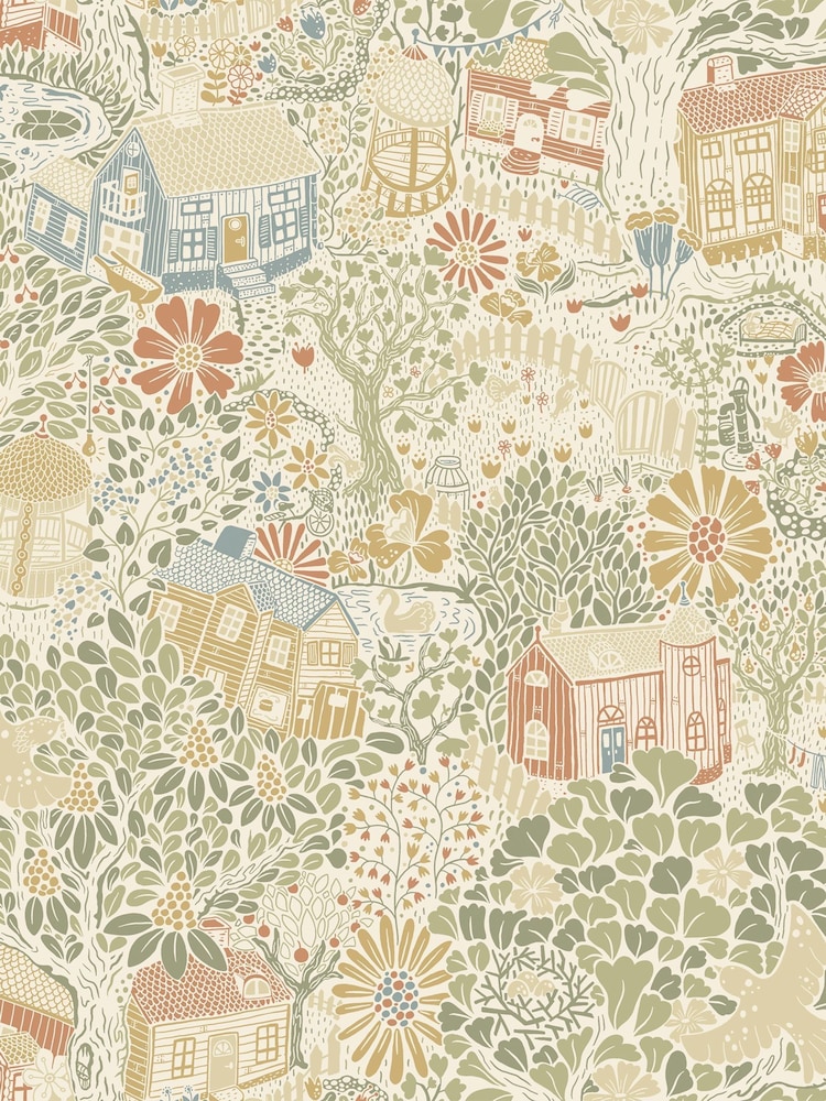 Galerie Green Sommarang 2 Woodland 10M Wallpaper - Image 2 of 2