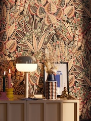 Galerie Bronze Brown Welcome Home Floral Print 10M Wallpaper - Image 6 of 6