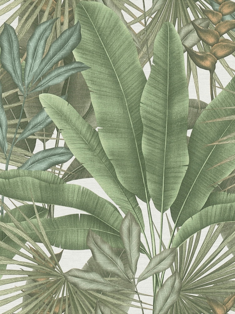 Galerie Green Welcome Home Tree Leaf 10M Wallpaper - Image 2 of 6