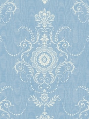 Galerie Blue French Country Damask 10M Wallpaper - Image 2 of 2