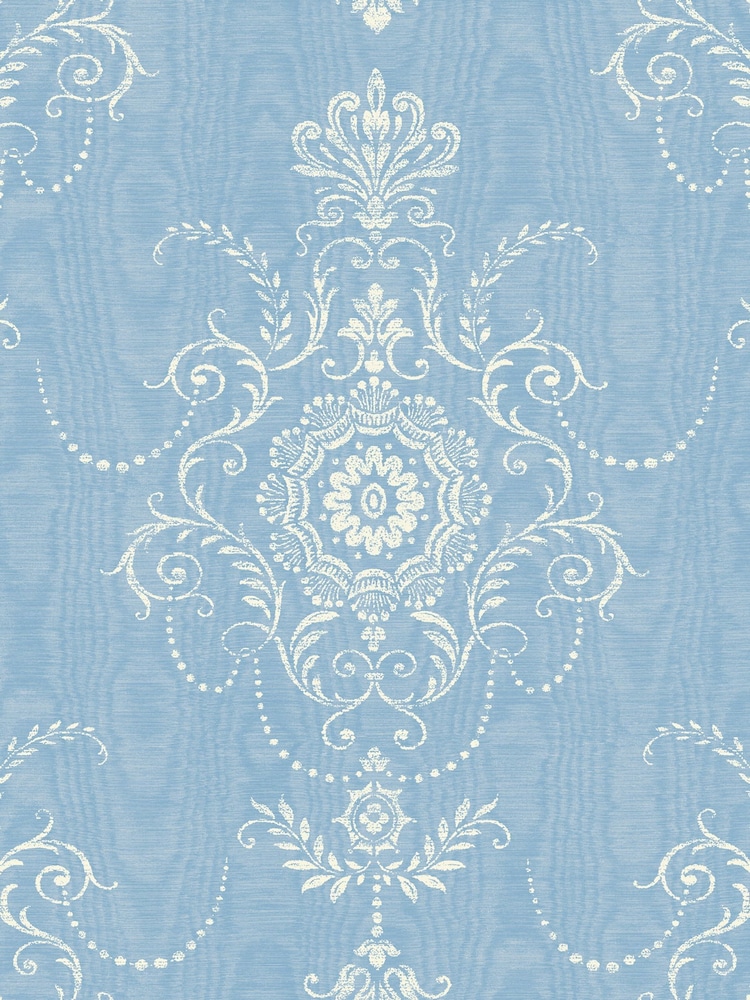 Galerie Blue French Country Damask 10M Wallpaper - Image 2 of 2 Galerie Blue French Country Damask 10M Wallpaper - Image 2 of 2