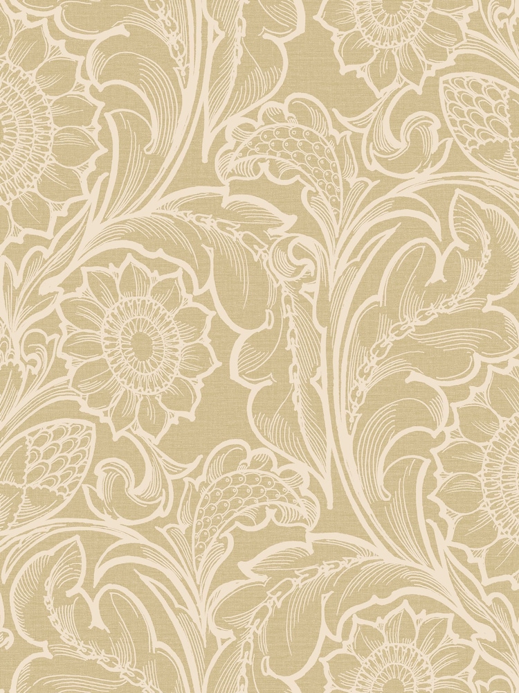 Laurence Llewelyn-Bowen Yellow Sunnyside Up Floral Print 10M Wallpaper - Image 2 of 4