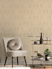 Laurence Llewelyn-Bowen Yellow Sunnyside Up Floral Print 10M Wallpaper - Image 4 of 4