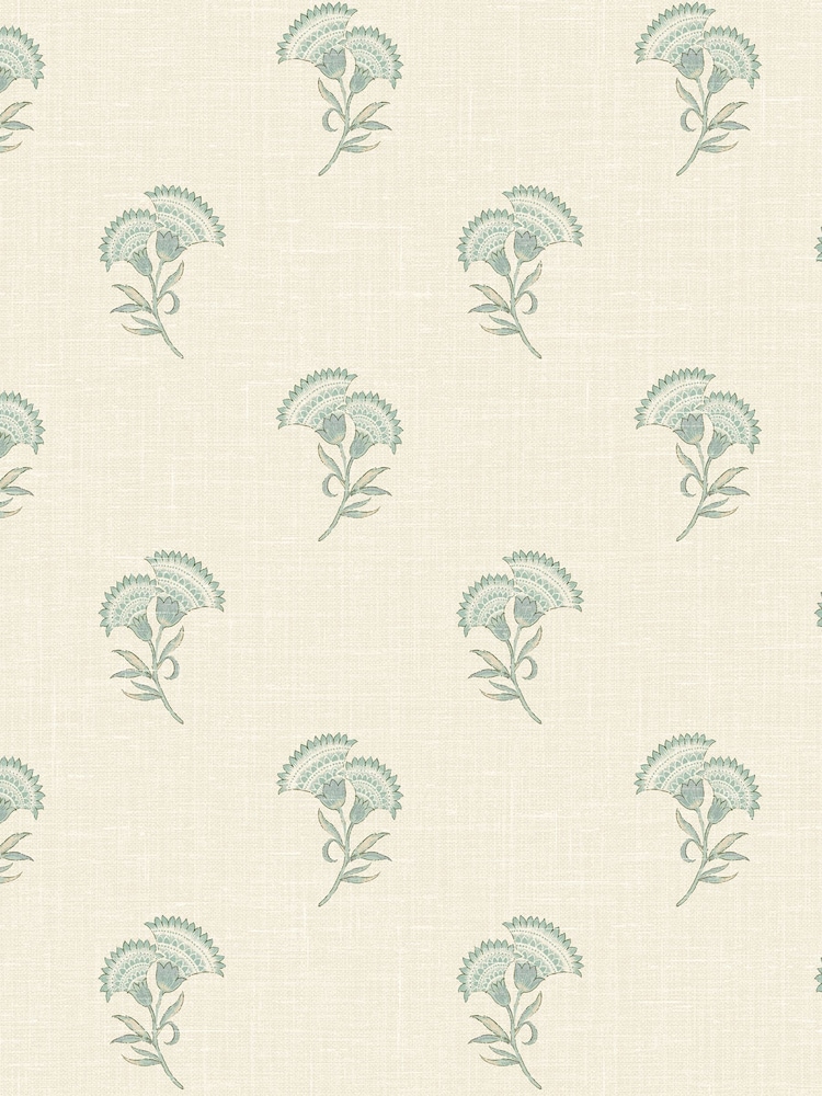 Galerie Green French Country Floral Print 10M Wallpaper - Image 2 of 2