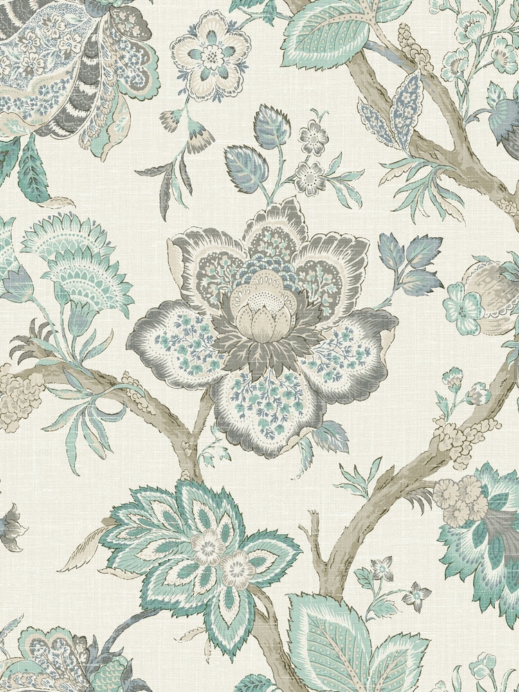 Galerie Blue French Country Floral Print 10M Wallpaper - Image 2 of 2