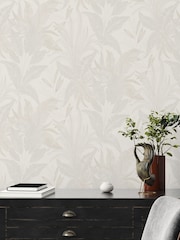 Galerie Beige Welcome Home Tree Leaf 10M Wallpaper - Image 1 of 5