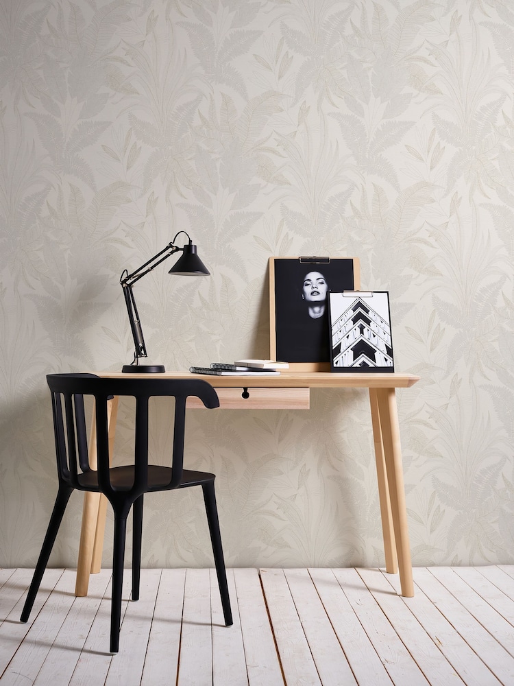 Galerie Beige Welcome Home Tree Leaf 10M Wallpaper - Image 5 of 5