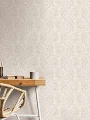 Laurence Llewelyn-Bowen Beige Sunnyside Up Floral Print 10M Wallpaper - Image 1 of 4