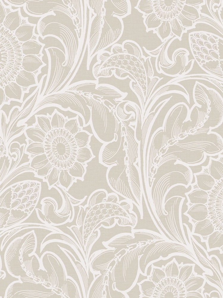 Laurence Llewelyn-Bowen Beige Sunnyside Up Floral Print 10M Wallpaper - Image 2 of 4