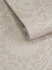 Laurence Llewelyn-Bowen Beige Sunnyside Up Floral Print 10M Wallpaper - Image 3 of 4