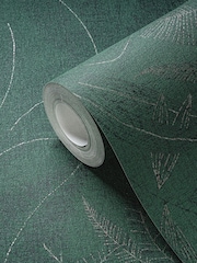 Galerie Green Welcome Home Tree Leaf 10M Wallpaper - Image 3 of 5