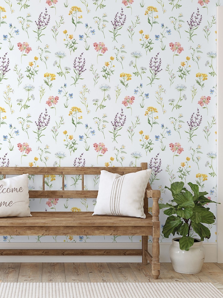 Galerie Green Spring Blossom Botanical 10M Wallpaper - Image 1 of 2
