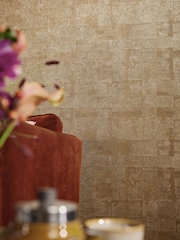 Galerie Gold Welcome Home Tile 10M Wallpaper - Image 5 of 5