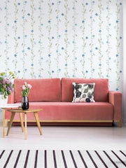 Galerie Blue Spring Blossom Botanical 10M Wallpaper - Image 1 of 2