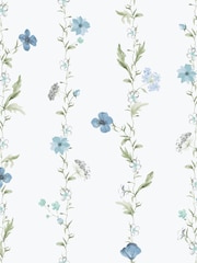 Galerie Blue Spring Blossom Botanical 10M Wallpaper - Image 2 of 2