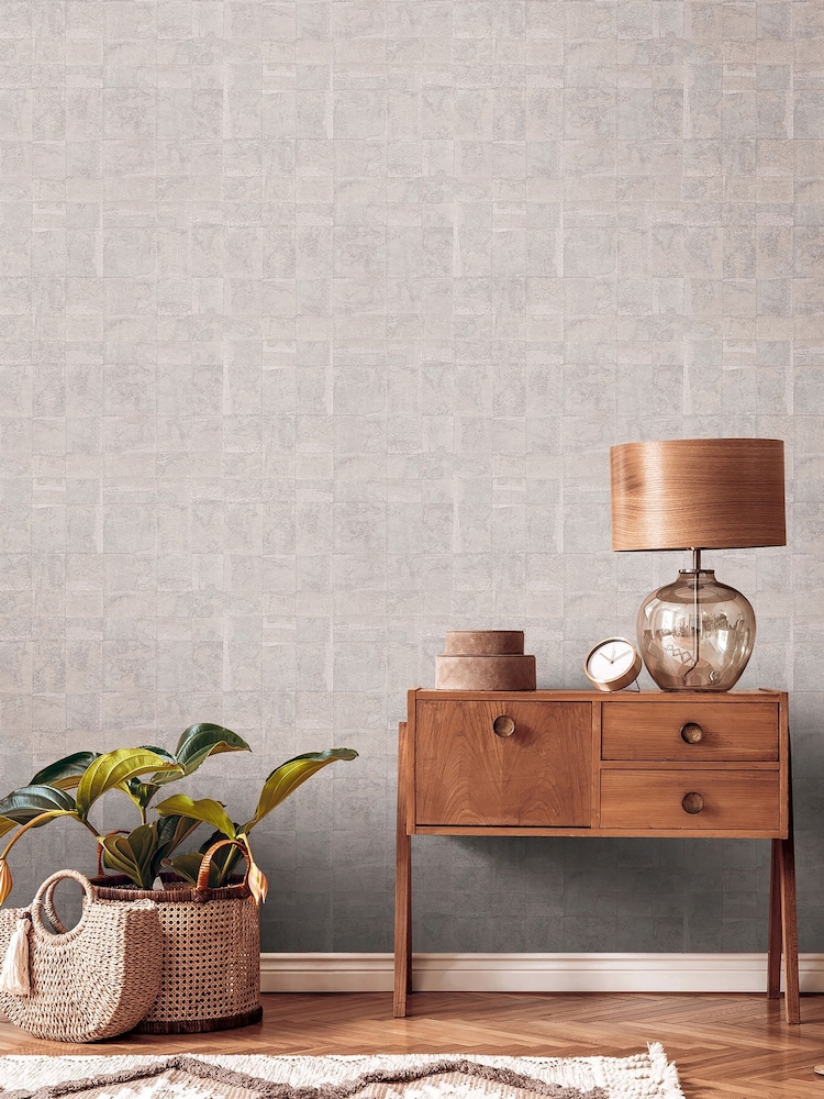 Galerie Pink Welcome Home Tile 10M Wallpaper - Image 1 of 5