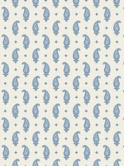 Galerie Blue French Country Motif 10M Wallpaper - Image 2 of 2
