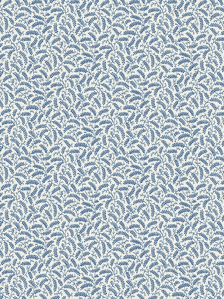 Galerie Blue French Country Leaf 10M Wallpaper - Image 2 of 2