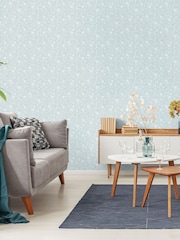 Galerie Blue Spring Blossom Floral Print 10M Wallpaper - Image 1 of 2