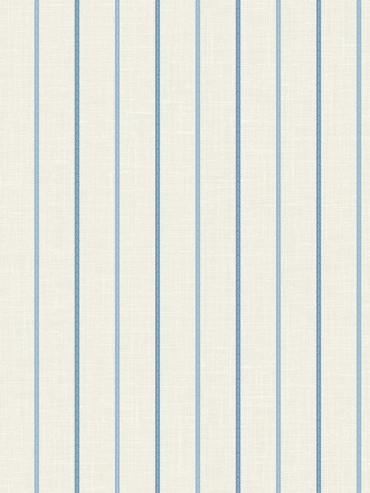 Galerie Blue French Country Stripe 10M Wallpaper - Image 2 of 2 Galerie Blue French Country Stripe 10M Wallpaper - Image 2 of 2