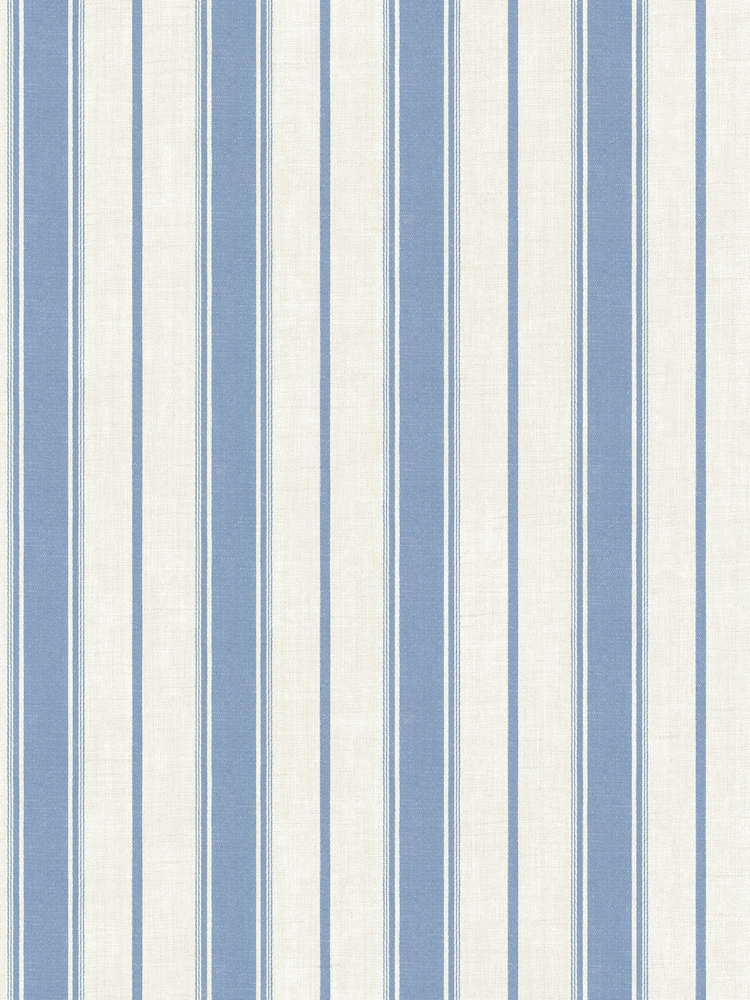 Galerie Blue French Country Stripe 10M Wallpaper - Image 2 of 2