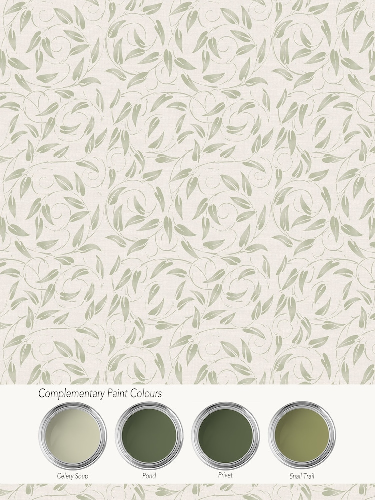 Laurence Llewelyn-Bowen Green Tit Willow Tree Leaf 10M Wallpaper - Image 4 of 4