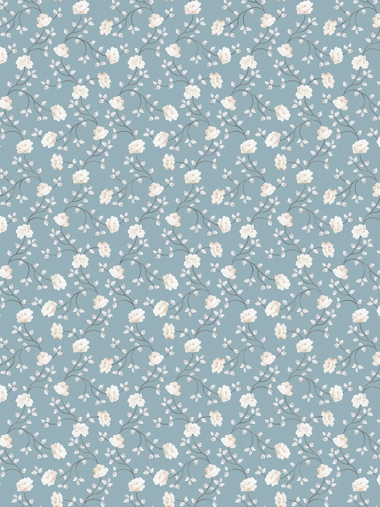 Galerie Blue Spring Blossom Floral Print 10M Wallpaper - Image 2 of 2