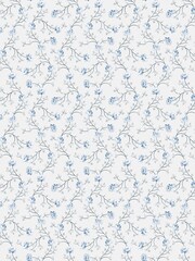 Galerie Blue Spring Blossom Floral Print 10M Wallpaper - Image 2 of 2