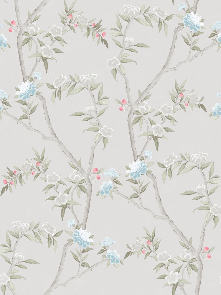 Galerie White Spring Blossom Chinoiserie 10M Wallpaper - Image 2 of 2