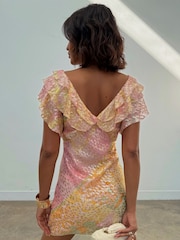 Never Fully Dressed Pink Boho Mini Tilda Dress - Image 2 of 7