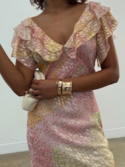 Never Fully Dressed Pink Boho Mini Tilda Dress - Image 5 of 7