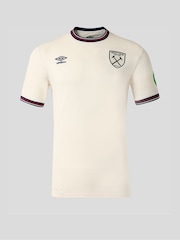Umbro Cream West Ham Football Club Away Short Sleeve Shirt - Image 1 of 4