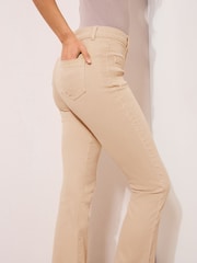 Friends Like These Neutral Petite High Waist Pocket Flare Jeans - Image 5 of 5