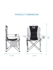 Get Fit Grey Premium Camping Lightweight Folding Chair - Image 2 of 7