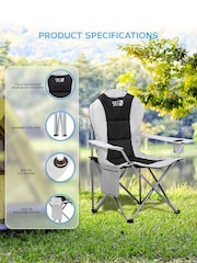 Get Fit Grey Premium Camping Lightweight Folding Chair - Image 3 of 7