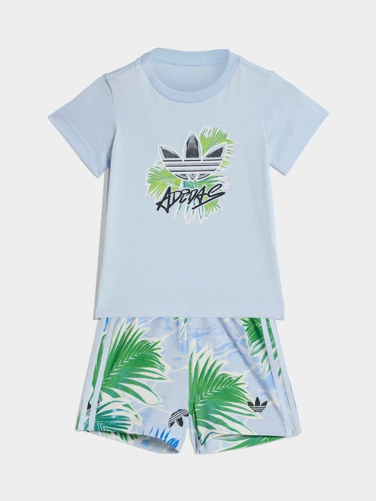 Blå - adidas Originals t-skjorter og korte Spedbarn Sett - Bilde 1 av 7