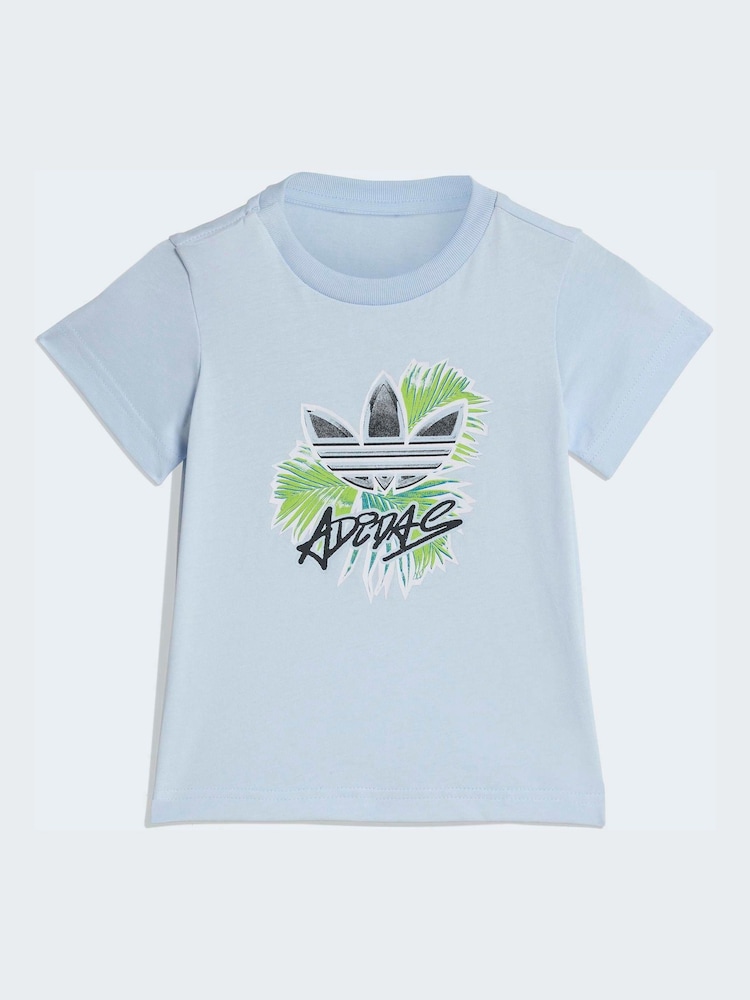 Blå - adidas Originals t-skjorter og korte Spedbarn Sett - Bilde 2 av 7