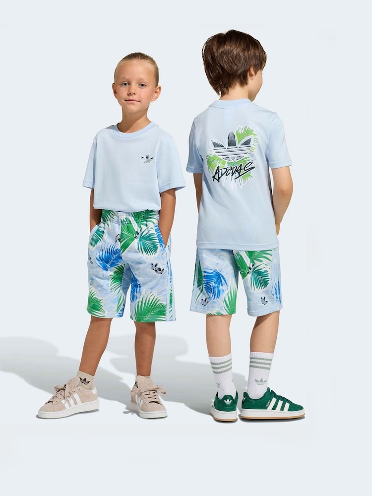 Blå - Adidas Original t-skjorter og korte Sett for små barn - Bilde 1 av 8