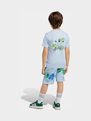 Blå - Adidas Original t-skjorter og korte Sett for små barn - Bilde 2 av 8