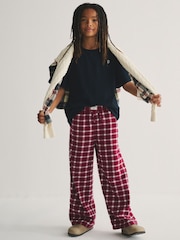 Superdry Navy/Red T-Shirt and Check Trouser Set - Image 1 of 6
