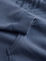 Superdry Blue Hoodie - Image 7 of 8