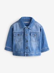 Blue Long Sleeve Mid wash Denim Jacket - Image 1 of 1