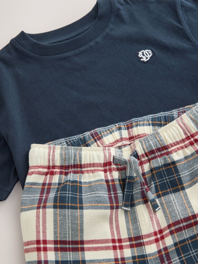 Superdry Navy/White T-Shirt and Check Trouser Set - Image 10 of 10