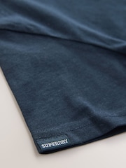 Superdry Navy/White T-Shirt and Check Trouser Set - Image 8 of 10