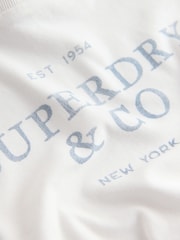 Blau/Weiß - Superdry T-Shirt and Stripe Trouser Set - Bild 7 von 10