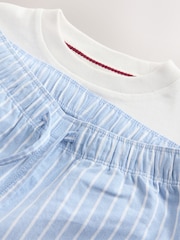 Blau/Weiß - Superdry T-Shirt and Stripe Trouser Set - Bild 9 von 10