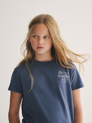 Pink/Blau - Superdry T-Shirt and Stripe Trouser Set - Bild 5 von 9